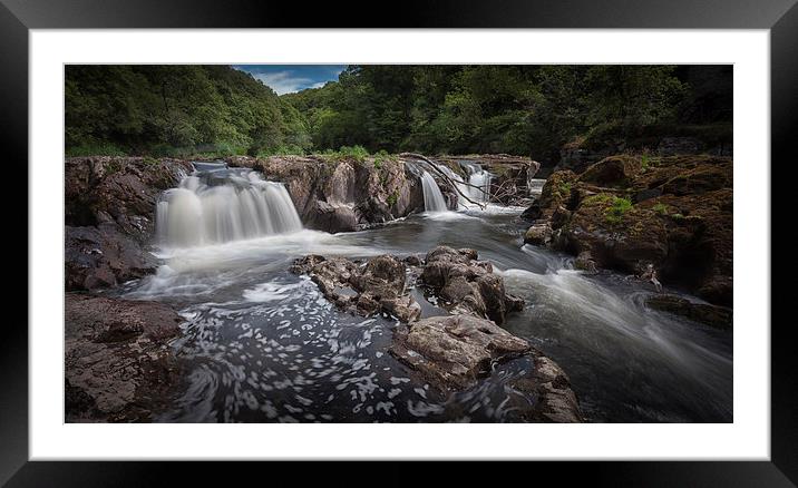  Cenarth Falls Framed Mounted Print by Leighton Collins