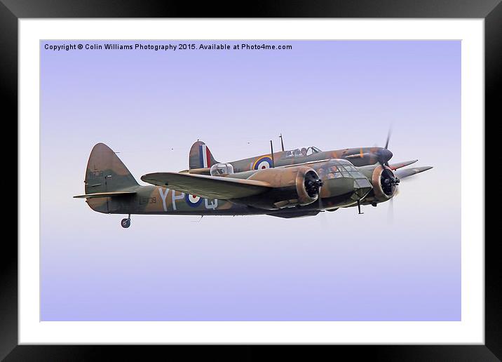  Spitfire And Blenheim Duxford  2015 - 2 Framed Mounted Print by Colin Williams Photography