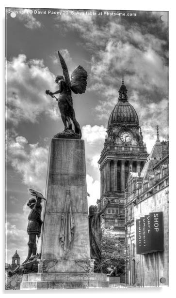  Leeds War memorial Acrylic by David Pacey
