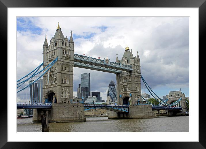 View Through Tower Bridge Framed Mounted Print by Tony Murtagh