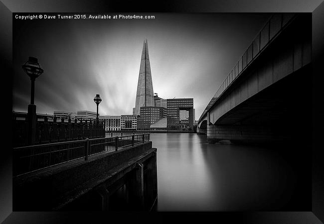  London Bridge and the Shard Framed Print by Dave Turner