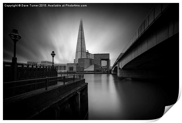  London Bridge and the Shard Print by Dave Turner