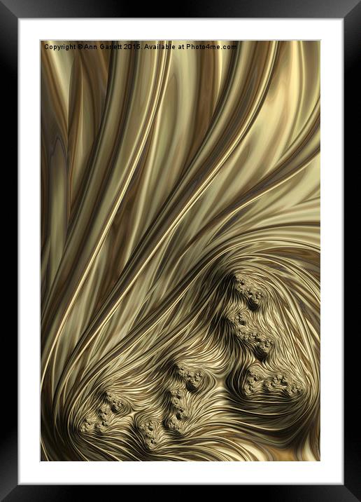 Lost Souls - A Flame Fractal Abstract Framed Mounted Print by Ann Garrett
