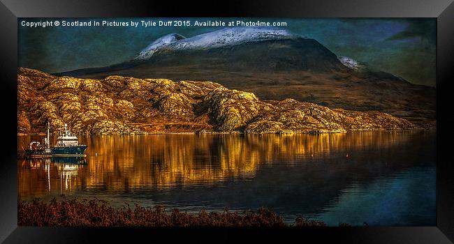  Moonlight on Loch Shieldaig Framed Print by Tylie Duff Photo Art