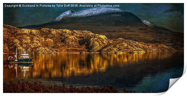  Moonlight on Loch Shieldaig Print by Tylie Duff Photo Art