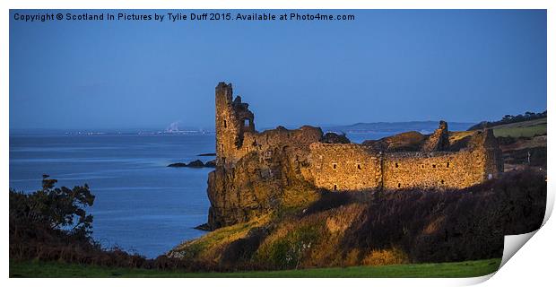  The Ruins of Dunure Castle Scotland Print by Tylie Duff Photo Art