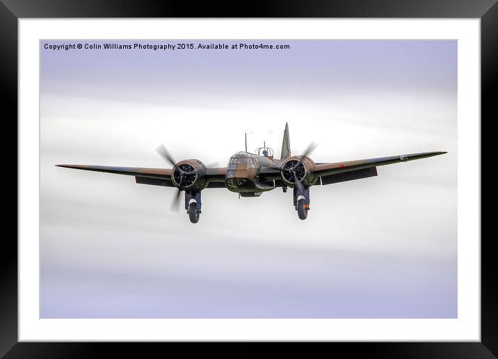  Bristol Blenheim On Finals - 1 Framed Mounted Print by Colin Williams Photography