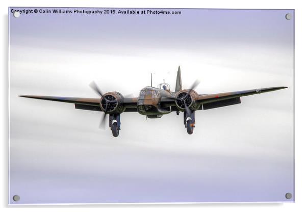  Bristol Blenheim On Finals - 1 Acrylic by Colin Williams Photography