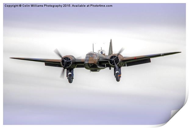  Bristol Blenheim On Finals - 1 Print by Colin Williams Photography