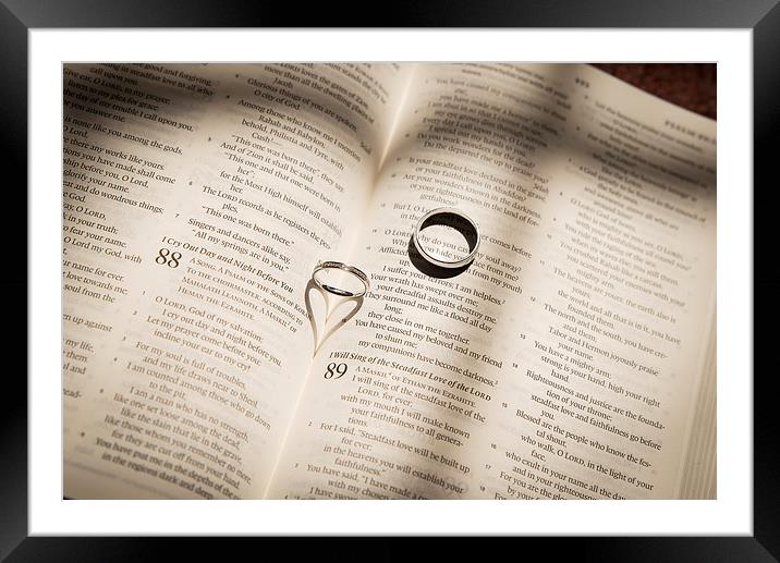  Heart ring Framed Mounted Print by Paul Walker