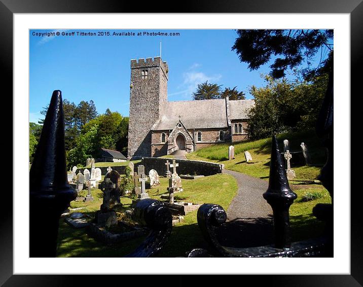  St.Issell's Church, Saundersfoot. Framed Mounted Print by Geoff Titterton