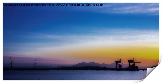   Sunset over The Clyde Print by Tylie Duff Photo Art