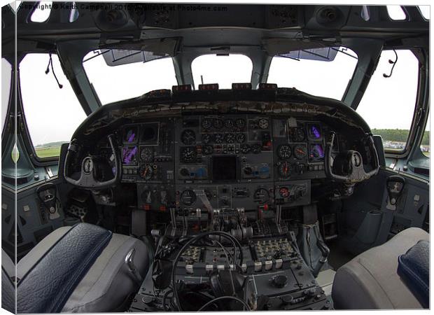  VC-10 cockpit Canvas Print by Keith Campbell