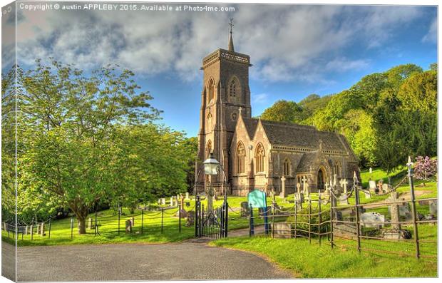  St Etheldreda Church West Quantoxhead Canvas Print by austin APPLEBY