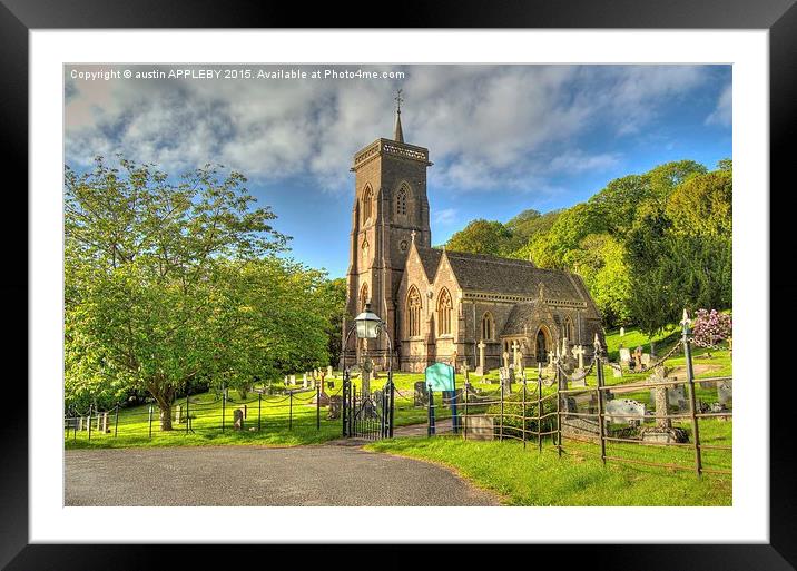  St Etheldreda Church West Quantoxhead Framed Mounted Print by austin APPLEBY