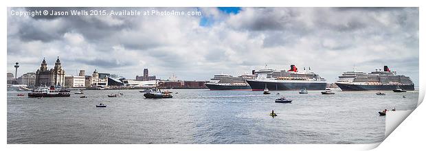  Three Queens panorama Print by Jason Wells