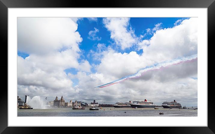  Red Arrows flypast Framed Mounted Print by Jason Wells