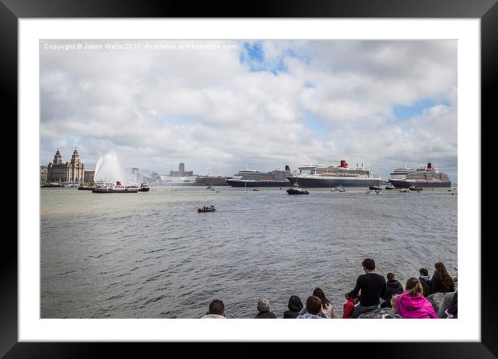 Crowds watching the Three Queens Framed Mounted Print by Jason Wells