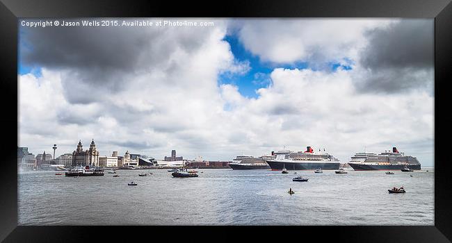  Three Queens in the Mersey Framed Print by Jason Wells