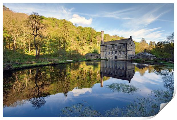 Gibson Mill Reflections Print by Gary Kenyon