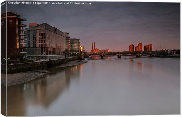  from Chelsea to Battersea Canvas Print by mike cooper