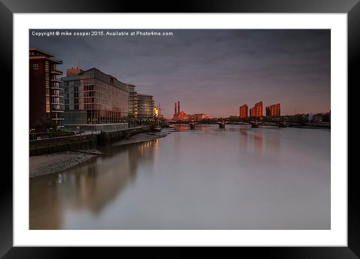  from Chelsea to Battersea Framed Mounted Print by mike cooper