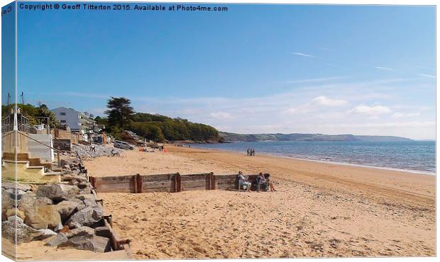  Saundersfoot in May 2015 Canvas Print by Geoff Titterton