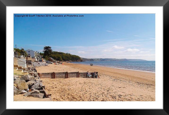  Saundersfoot in May 2015 Framed Mounted Print by Geoff Titterton