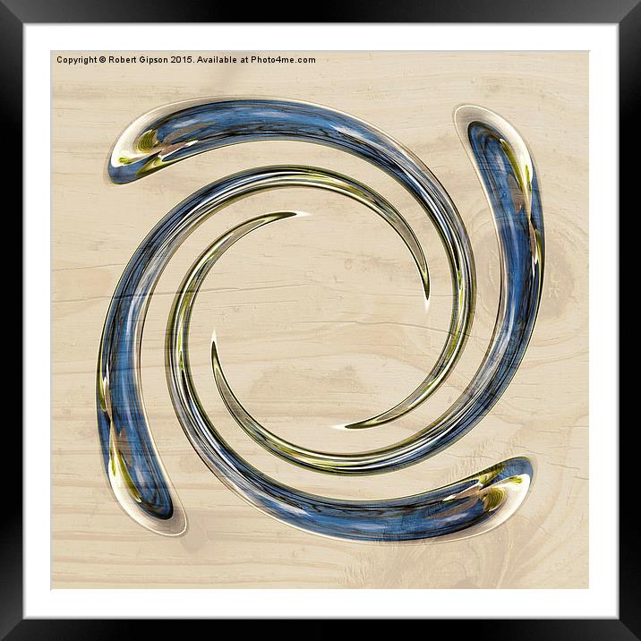  Spiral on wood Framed Mounted Print by Robert Gipson