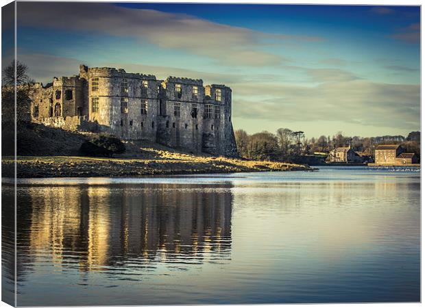  Carew Castle and Tidal Mill Canvas Print by Meurig Pembrokeshire