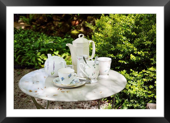 Afternoon Tea Framed Mounted Print by Gary Kenyon