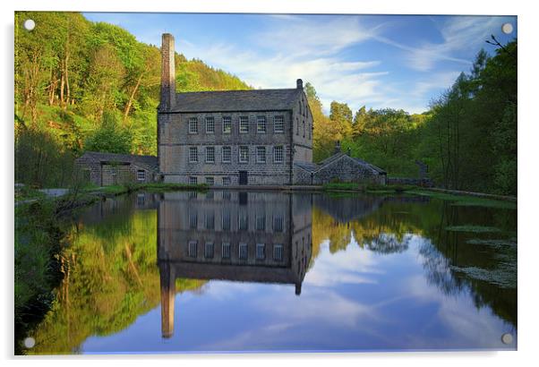 Gibson Mill, Hardcastle Crags, Hebdon Bridge  Acrylic by Darren Galpin