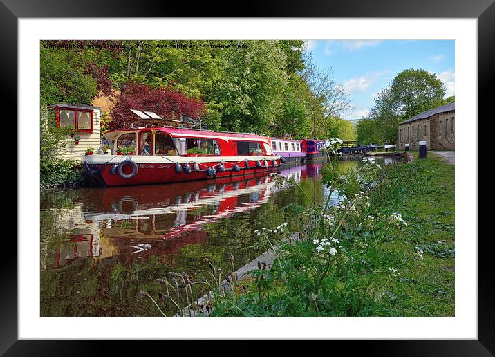  Rochdale Canal, Hebden Bridge Framed Mounted Print by Jason Connolly