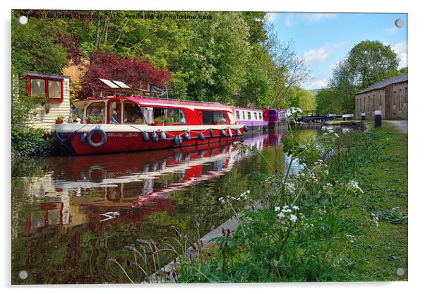  Rochdale Canal, Hebden Bridge Acrylic by Jason Connolly