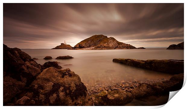  Mumbles lighthouse Print by Leighton Collins