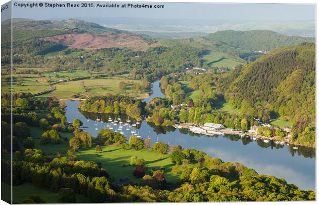 Windermere from Gummers How Canvas Print by Stephen Read