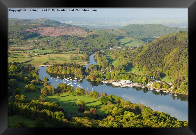 Windermere from Gummers How Framed Print by Stephen Read