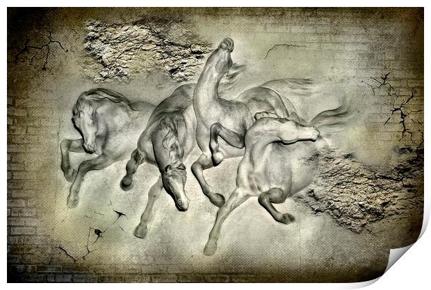  Horses Print by Svetlana Sewell
