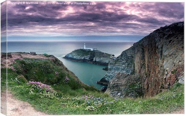 South Stack Lighthouse Canvas Print by Matthew Train