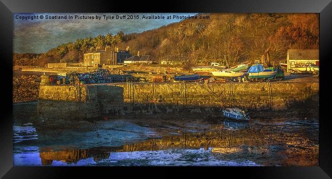  Dunure Harbour Framed Print by Tylie Duff Photo Art