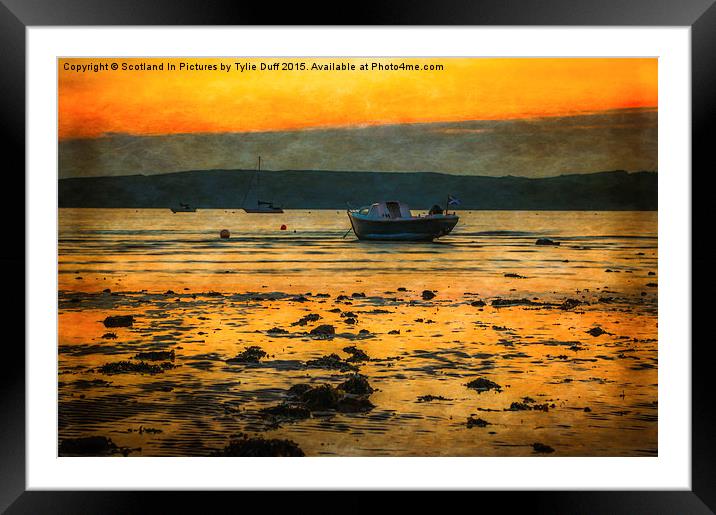  Waiting For Tide To  Framed Mounted Print by Tylie Duff Photo Art