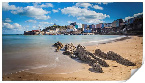  Tenby Harbour at High Tide Print by Meurig Pembrokeshire