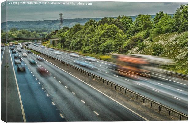  Rush Hour Traffic Canvas Print by mark sykes