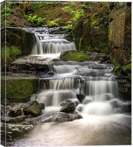  Lumsdale Falls Canvas Print by K7 Photography