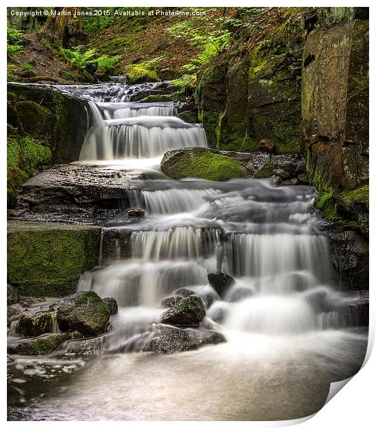  Lumsdale Falls Print by K7 Photography