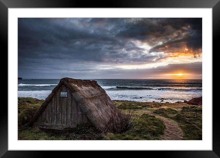  Freshwater West Seaweed Drying Hut Framed Mounted Print by Meurig Pembrokeshire
