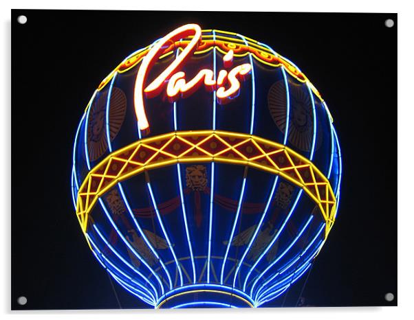 Paris Hotel Balloon Acrylic by Jon Kondrath