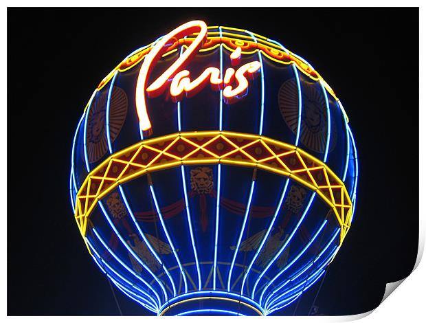 Paris Hotel Balloon Print by Jon Kondrath