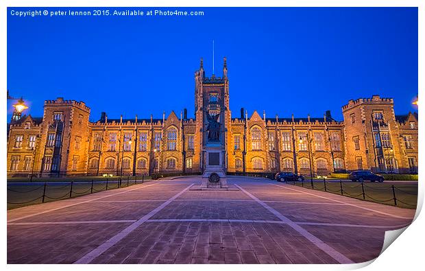 QUB Bluehour Too Print by Peter Lennon