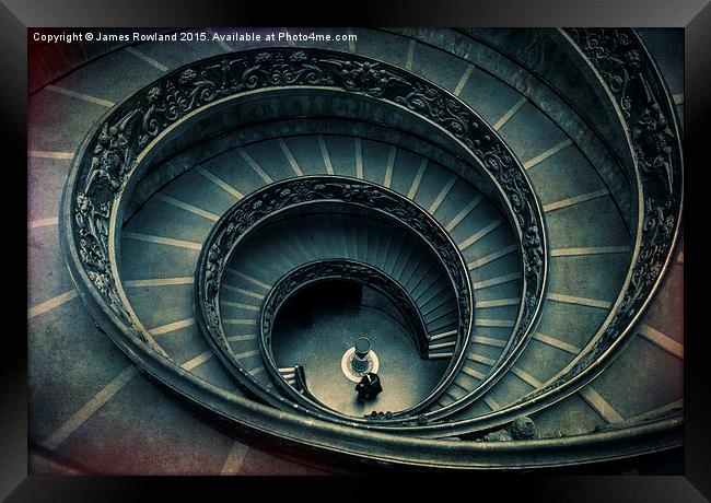  Vatican stairs Framed Print by James Rowland
